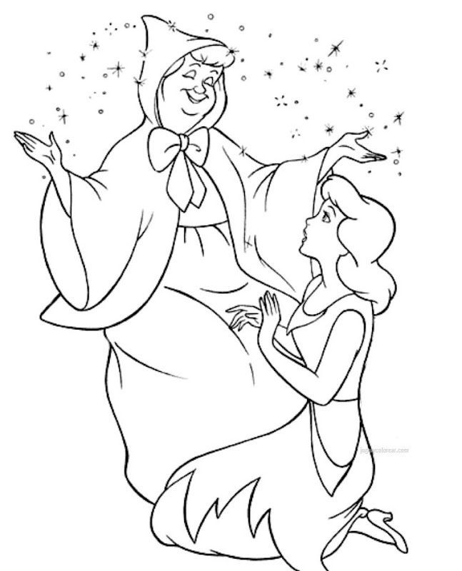 Dibujos para colorear de cenicienta Colorear dibujos
